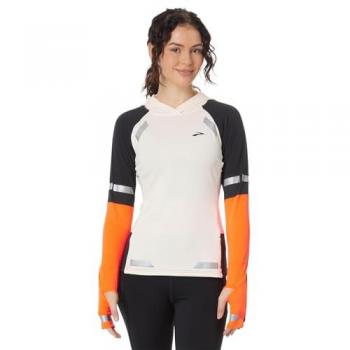 Veste de course thermique visible Brooks 2.0 femme beige