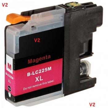 Tinteiro Brother LC225 XL Magenta Compatível