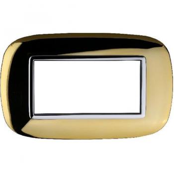 Ovale Or Bticino – Plaque 3‑4‑6 Modules