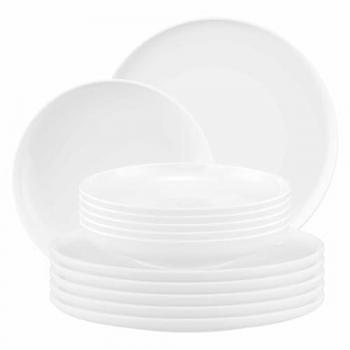Seltmann Weiden Sento Home Geschirr‑Set: 12‑teiliges Set mit Teller, Schale, Dessertteller