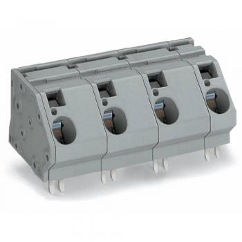 WAGO 745-654/006-000 4-poliger Federkraftklemmblock 16 mm² Grau 12 St