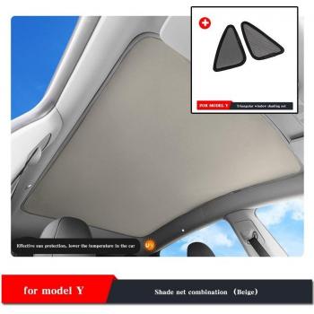 Set de parasoles de cristal premium para Tesla Model 3: frontal + trasero