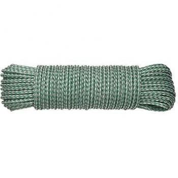 Cuerda de Plástico 4mm x 10m Blanca y Verde