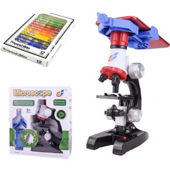 Set de Microscopio Juguete con Soporte de Smartphone