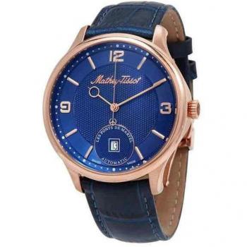 Mathey‑Tissot Edmond Blu 3D Limited Edition con cinturino in pelle, modello AC1886PBU