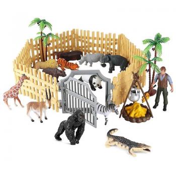 Jouet éducatif PVC – Animaux de la ferme en scène
