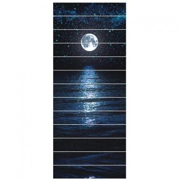 Bright Moon at Sea Wall Decals and Stair Stickers
