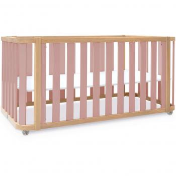 Lit Enfant Alondra 70x140 cm avec Matelas Rose