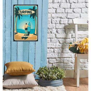 Queence Stahlschild »Surfing School«