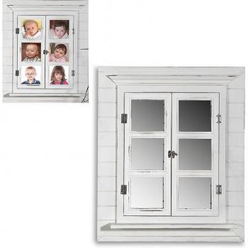Miroir Décoratif avec Cadre Photo 13x13cm