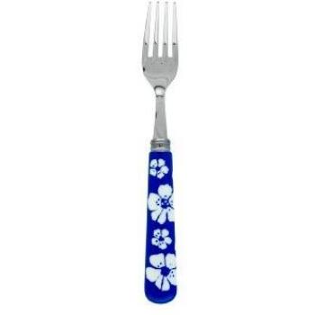 Hawaiian Floral Sabre Cake Fork – Lapis Blue Edition