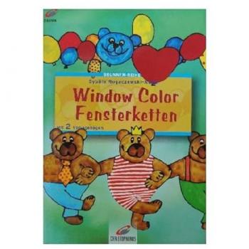 Peinture fenêtre ours couleur – Livre motif