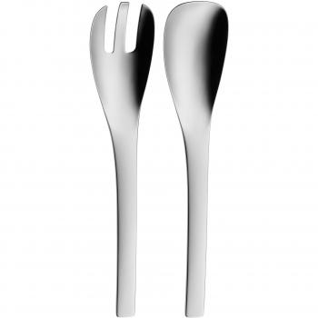Edelstahl‑Salatbesteck‑Set WMF – Gabel & Löffel, 2‑teilig, Vela Cromargan