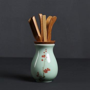 Handpainted Celadon Tea Ceremony Set