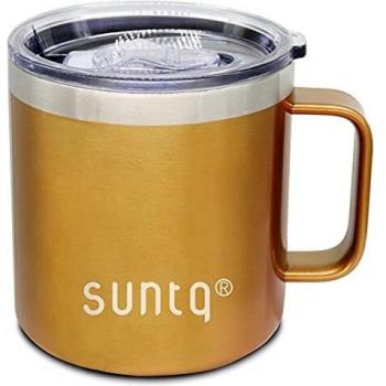 Radiant Gold Camping Mug – 14oz Thermal