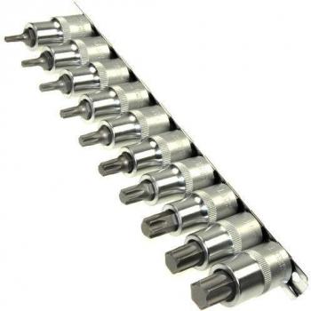 Torx Juego de Llaves de Vaso 10+ Acoplador