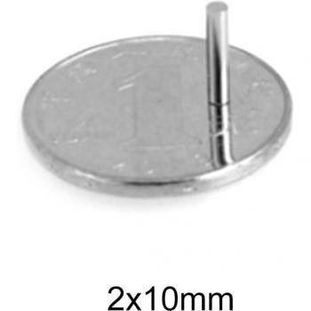 500-1000PCS 2mm*10mm Strong Neodymium Magnet
