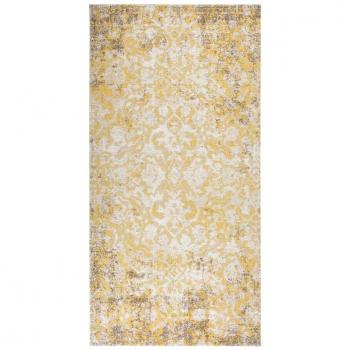 Yellow Outdoor Flatweave Area Rug 80x150 cm