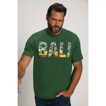 T-shirt con Stampa Grande Verde Uomo 4XL Mezze Maniche, JP1880
