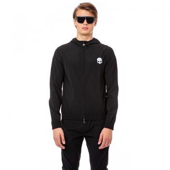 Schwarz Herren Tennissweatshirt Hydrogen Tech FZ