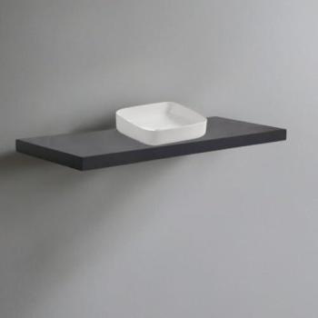 Lavabo Mensolone in Antracite e Bianco