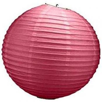 Boule de Papier 50 cm Couleur Rose Pâle