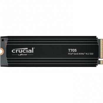 Crucial T705 1TB M.2 PCIe Gen5 NVMe SSD with Heatsink