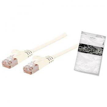 Cable Patch F‑UTP Cat 7 Slim Blanc, 5 m