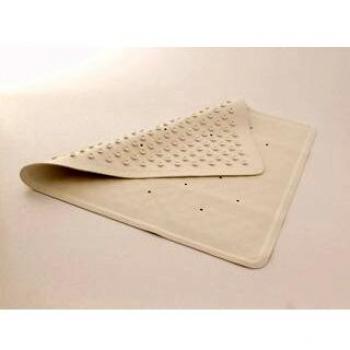 Croydex Medium Rubber Bath Mat 34cm x 74cm Cream AG181422