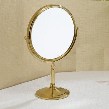 Round 8-Inch Rotating Makeup Mirror with Dual Sides
