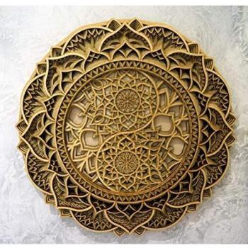 Yin Yang Laser Cut Wall Hanging