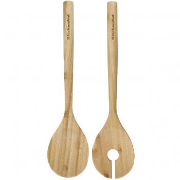 Posate da portata KitchenAid in bambù 30 cm