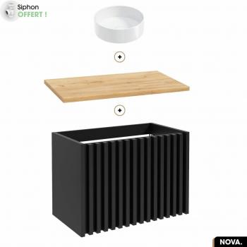 Ensemble salle de bain NOVA OAK 80 x 56 cm