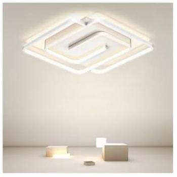 Vortice Luminoso 48W: Plafoniera quadrata, luce bianca 4000 Kelvin