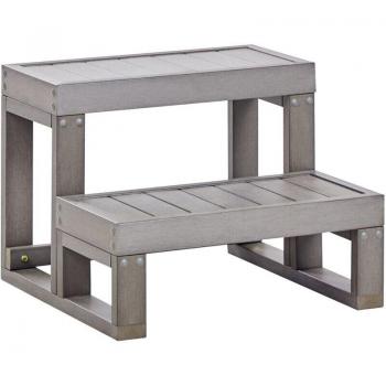 Gradini per vasca idromassaggio in PVC grigio