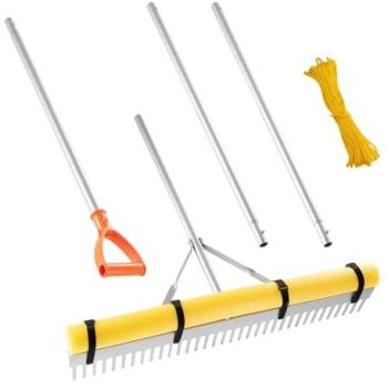 Garden & Yard Rake – 36 Head, 133 Handle, 52ft Rope
