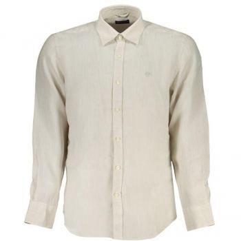 North Sails Beige Linen Embroidered Shirt