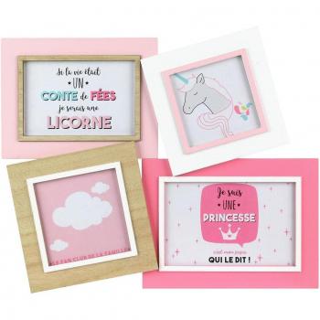 Bois Pêle-Mêle Princess Beige & Rose