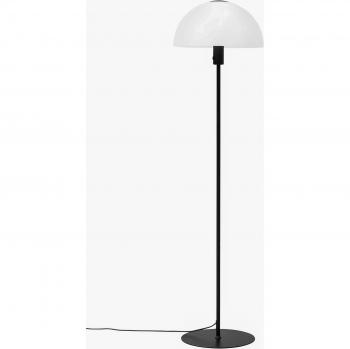 Lampadaire Dyberg Larsen opale et métal noir 36x136x36cm