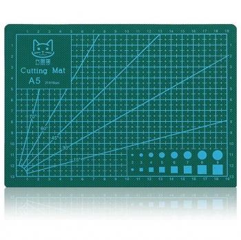 A5 PVC Fabric Cut‑Mat with Leather Edge