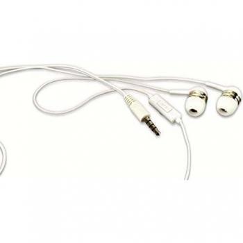 Dunlop In-Ear Audio-Headset, weiß, 1,2 m