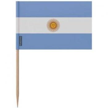Cure-dents 100 pièces Drapeau Argentine 12 cm