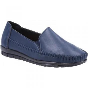 Elegance Footwear – Slip de Cuir Noir, 8 UK