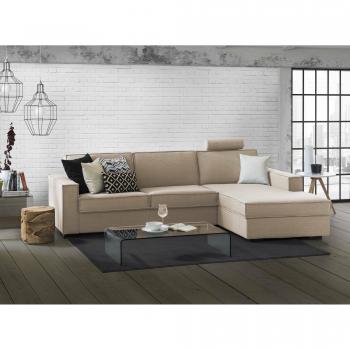 Sofa Frangi – Contenitore destra, Braccioli stretti, 100% Made in Italy