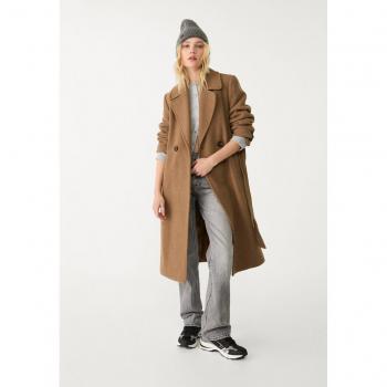 Cappotto Beige L Stradivarius a Cintura