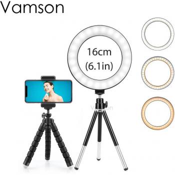 Soporte de Trípode con Luz Anular Vamson
