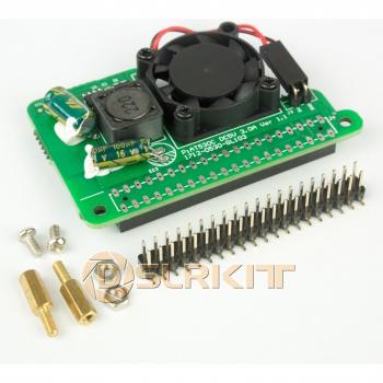 Chapeau d'alimentation avec ventilateur pour Raspberry Pi 4B, 3B+ et 3B Plus 5V 3A