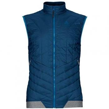Odlo Cocoon S Chaleco Zip In, Hombre, Azul