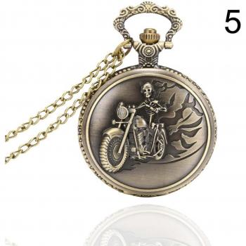 Alloy Vintage Hollow Carved Pocket Watch for Men and Women