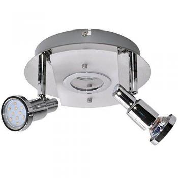Splash‑LED Deckenlampe in Chromoptik – Briloner Design